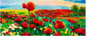 Kép egy mező mákkal (120x50 cm)