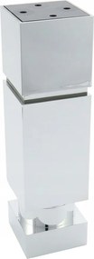 Lábtartó Bútorláb H150 15 CM Négyzet 45x45 Állítható Króm +filc