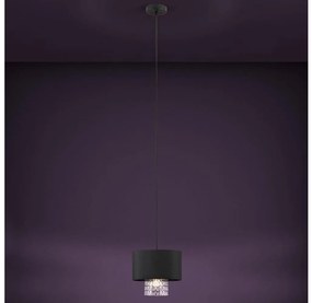 Eglo 39977 - Csillár zsinóron SAPUARA 1xE27/40W/230V fekete