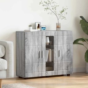 Széf polcokkal ajtóval Szürke sonoma 55.5 x 29 x 100 cm Faanyag