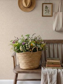Esselle Home A La Mode Artisan Weave bézs egyszínű szövet hatású vlies tapéta – 100008EH
