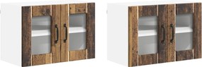 vidaXL Konyhaszekrény 2 pcs Öreg fa 60 x 31 x 40 cm Faanyag