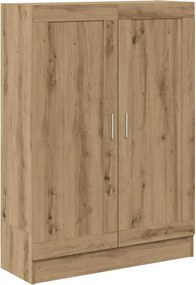 vidaXL kézműves tölgy színű szerelt fa könyvszekrény 82,5x30,5x115 cm