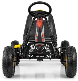 Go-kart Milly Mally Thor pedálos gyerek gokart fekete