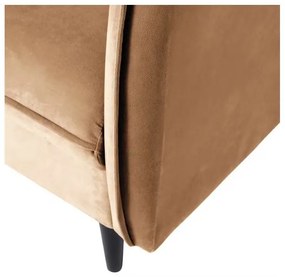 Barna bársony kanapé 203 cm Juli – Ropez