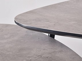 Dohányzóasztal Rossi S (beton + fekete). 1111528