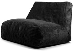 Fekete kordbársony babzsákfotel Sofa Tube – SLOWDOWN