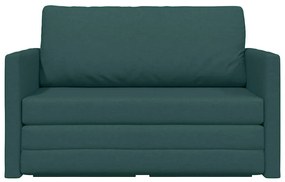 Kanapéágy Sötétzöld 124 x 71 x 78 cm szövet