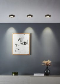 Eglo 300195 - 7 darabos GEDREZ beépíthető LED lámpakészlet, 4,9 W/230 V, Ø 9 cm, króm