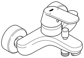 GROHE 32831000 - Kádcsaptelep EUROSMART COSMOPOLITAN DN 15 fényes króm