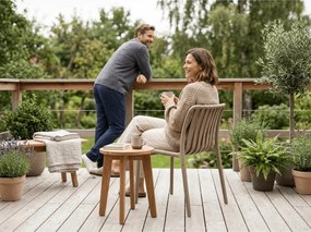 Műanyag szék TREGO, bézs