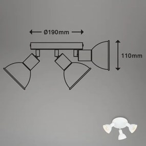 Briloner 2674-036 - Spotlámpa RETRO 3xE14/25W/230V fehér