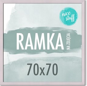 Képkeret 70x70 Képkeretek Fénykép szögletes Púder Lila