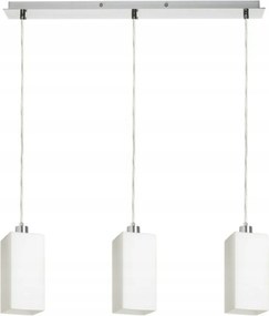 Rendl Liz III 60 függőlámpa, opálüveg/króm, 3xE27, 62 cm