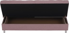 Kihúzható kanapé, rózsaszín, ALADA