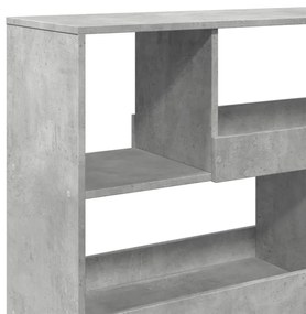 betonszürke térelválasztó könyvszekrény 100 x 33 x 94,5 cm