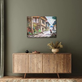 Fülöp-szigeteki falu képe, Ázsia (70x50 cm)