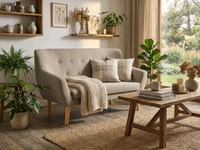 Bézs 2 személyes kanapé AMBER