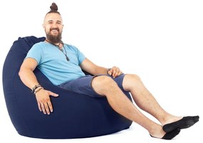 Navy XXL Babzsákfotel