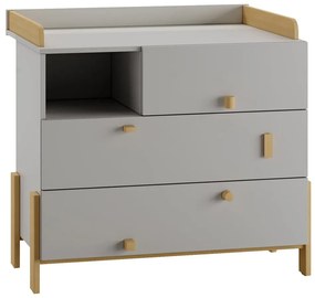 Világosszürke pelenkázó feltét Cube - Pinio