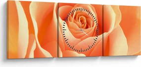 Kép - A Rózsák, barack színű (órával) (90x30 cm)