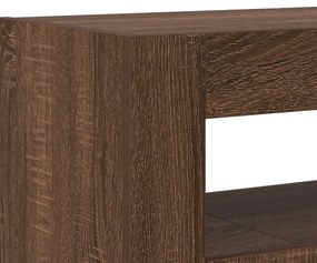 Oldalszekrény Barna tölgy Mérnöki fa 116 x 30 x 75 cm