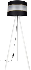 CORAL Állólámpa 1xE27/60W/230V fehér/fekete/arany