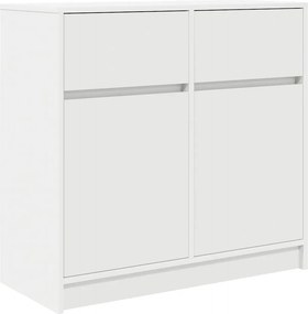 vidaXL fehér szerelt fa tálalószekrény fiókos 80x34x76 cm