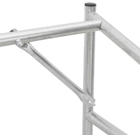 Tűzifa állvány esővédővel 151x60,5x110,5 cm horganyzott acél