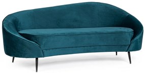 SERAPHINE exkluzív bársony kanapé - kék - 183cm
