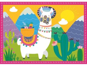 Trefl Puzzle Happy Llamák, 4 darab