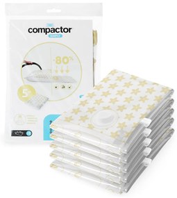 Vákuumtároló zsákok tömörítő készlete Compress LVanilla 100 l, 70 x 100 cm, 5 db, 5 db