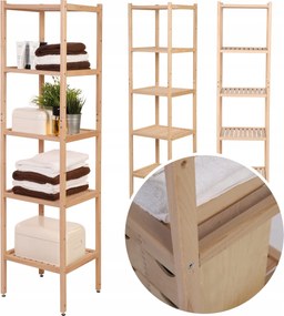 Fürdőszoba szekrény könyvespolc fürdőszoba fa állvány fürdőszoba 152 cm Eko