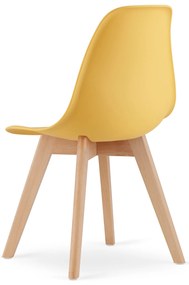 Mustárszínű KITO szék bükkfa lábakkal