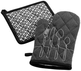 Újrahasznosított pamut edényfogó szett 2 db-os Cuisiline – douceur d'intérieur