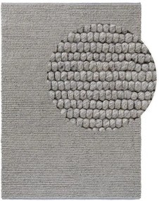Gyapjú szőnyeg gyöngyök szürke 120x170 cm