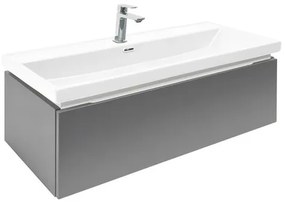 SAT Feel Fürdőszobaszekrény mosdóval és csapteleppel 100x30x44,8 cm antracit matt SATFEEL100ANTU4BA