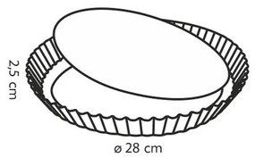 Tescoma DELÍCIA tortaforma hullámos oldallappal slecsatolható alappal 28 cm