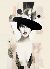 Poszter 20,5x28,4 cm Portré en décalage