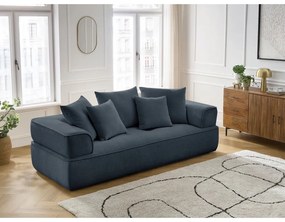 Sötétkék zsenília kanapé 237 cm Whesley – Bobochic Paris