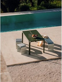 Ezüstszínű fém kerti szék Nokk – noo.ma