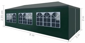 zöld partisátor 3 x 9 m