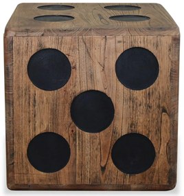 cédrusfa tárolódoboz dobókocka dizájnnal 40 x 40 x 40 cm