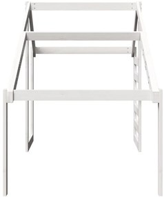 fehér tömör fenyőfa gyerekágytető 198 x 97 x 113 cm