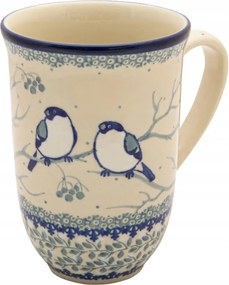 Bögre 500 ml Művészi kerámia Bolesławiec Gile egyedi U4830 Starzyk