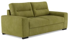 COMO kihúzható háromszemélyes kanapé, zöld
