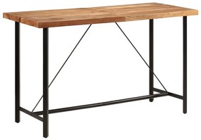 Tömör akácfa és vas bárasztal 180 x 70 x 107 cm