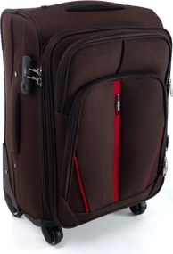 Barna szövet utazóbőrönd „Practical” - M méret