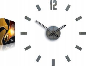 Nagy Falióra Point Szürke Diy 3D Kép 50cm