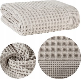 Melo Fürdőlepedő 50x90 cm ezüst pamut vastag nedvszívó puha spa